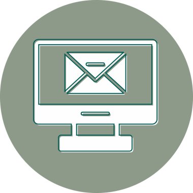 E-posta. Web simgesi basit illüstrasyon 