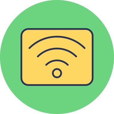 wifi simgesi vektör illüstrasyonu