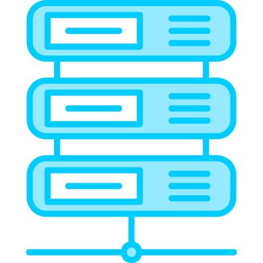 Sunucu. Web simgesi basit illüstrasyon