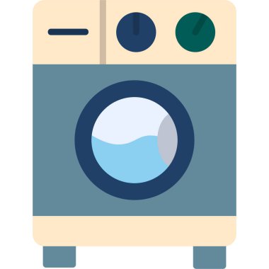 Washing machine abstract vector icon