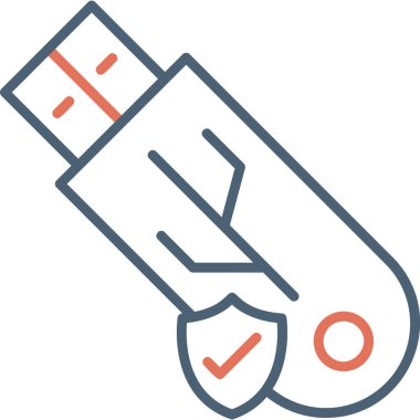 usb flash disk vektör illüstrasyonu