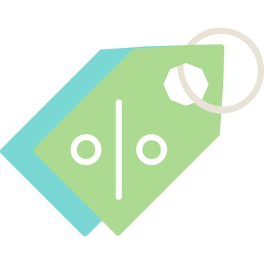 Etiket web simgesi basit illüstrasyon