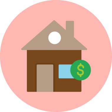 Vergi simgesi vektör illüstrasyonu konutlandırılıyor