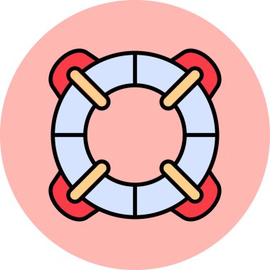 Yaşam halkası simgesi, modern tasarım çizimi