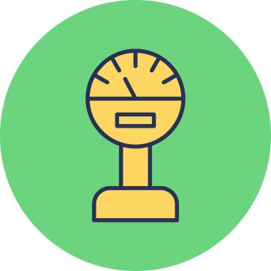 Basınç Ölçeği modern simgesi, vektör illüstrasyonu