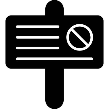 Modern simgeyi, vektör illüstrasyonunu protesto et