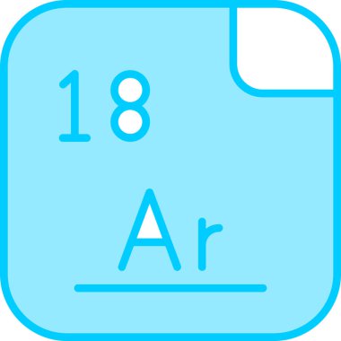 Argon modern simge vektör illüstrasyonu