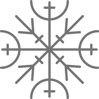 Galdrastafir modern ikon vektör çizimi