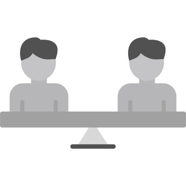 Eşitlik web simgesi basit illüstrasyon