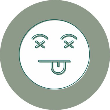 Üzgün bir yüzün vektör çizimi