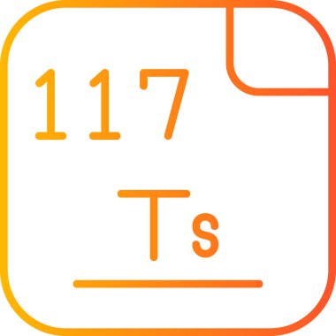 Tennessine icon modern vector illustration