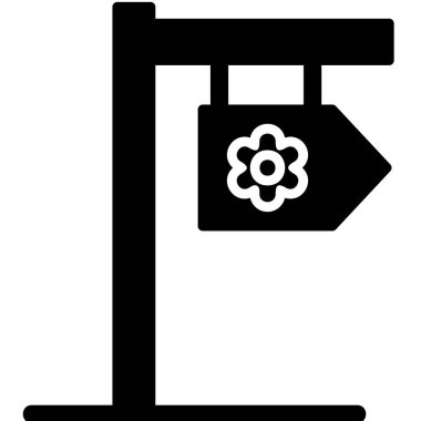 Yönlendirme işaretinin basit web illüstrasyonu 