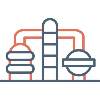 Bina. Web simgesi basit illüstrasyon