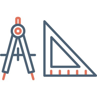 Geometri web simgesi basit illüstrasyon