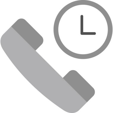 Çağrı bekleme modern simge vektör çizimi