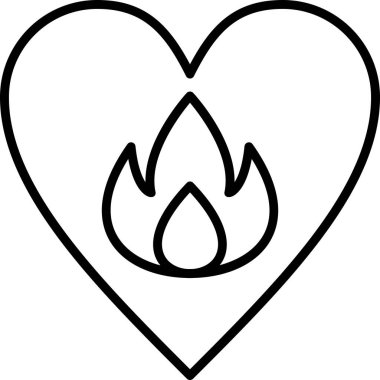 Passionate modern vector icon illustration