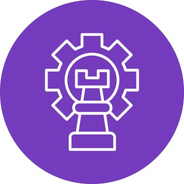 Strateji. Web simgesi basit tasarım 