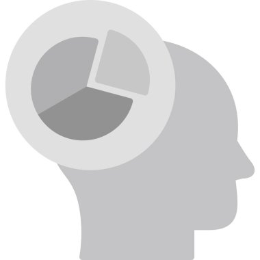 business management icon with pie chart