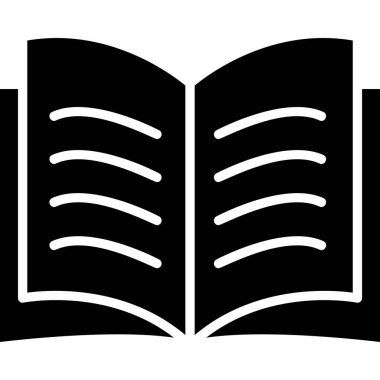 Kitap simgesi, modern tasarım illüstrasyonu