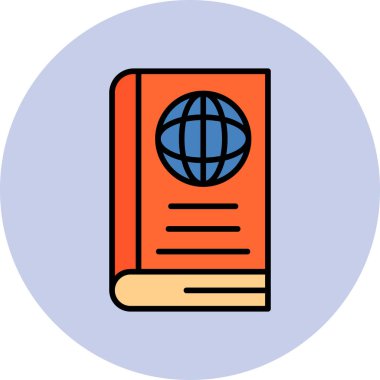 World Book icon modern vector illustration