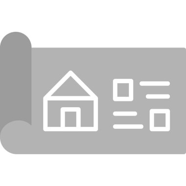 Bina. Web simgesi basit illüstrasyon