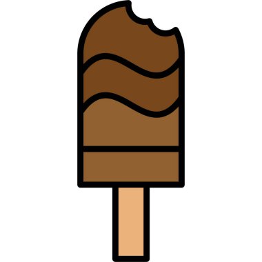 dondurma. düz tasarım 