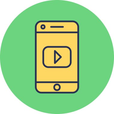 Sosyal ortam simgesi vektör illüstrasyonu