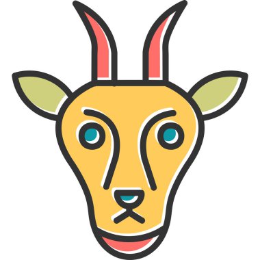 Keçi kafası simgesinin basit bir gösterimi