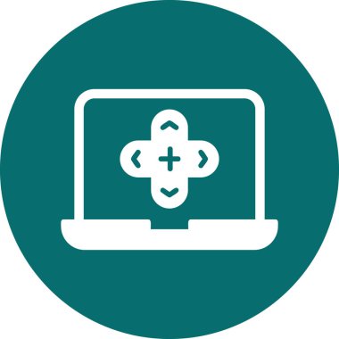 Oyun simgesi konsepti vektör illüstrasyonu