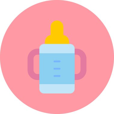 bebek besleme şişesi, grafik illüstrasyon  