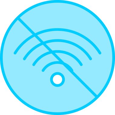 İnternet web simgesi yok basit illüstrasyon