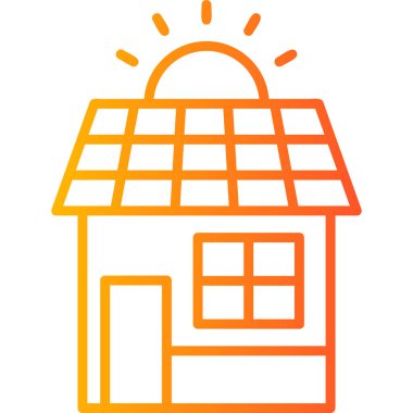 Güneş paneli. Basit resimleme