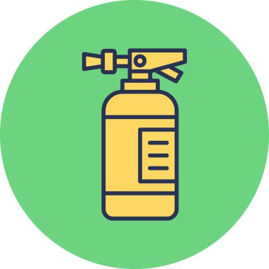 yangın söndürücü modern ikon vektör çizimi