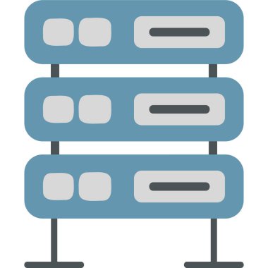 Sunucu. Web simgesi basit illüstrasyon