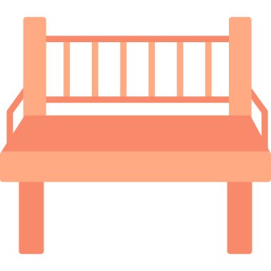 Yedek kulübesi Web simgesi basit illüstrasyon