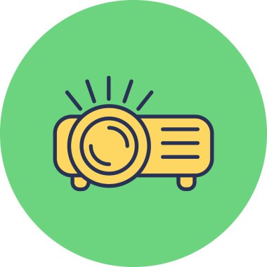 Projector web icon vector illustration