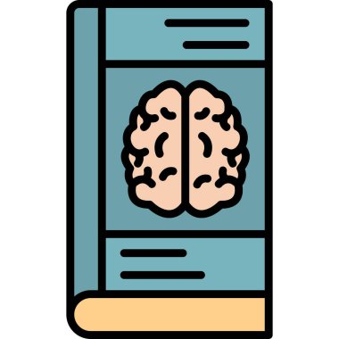 Kitap simgesi, modern tasarım illüstrasyonu