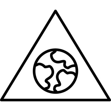 küresel modern simge vektör illüstrasyonu