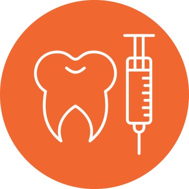 Diş simgesinin vektör illüstrasyonu