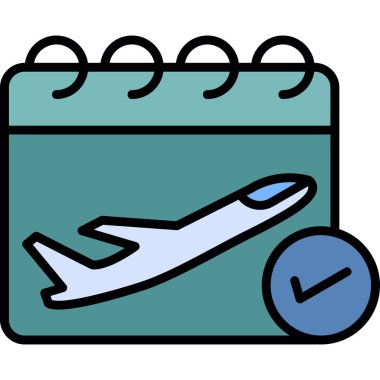 Takvim simgesi, modern tasarım illüstrasyonu