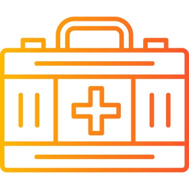ilk yardım kiti vektör simgesi