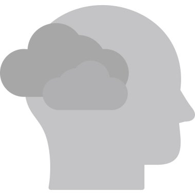 Rüya gören modern simge, vektör illüstrasyonu 