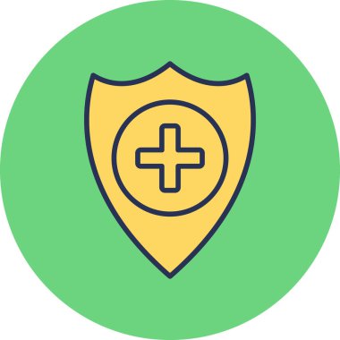 Sağlık hizmetleri modern simgesi, vektör illüstrasyonu