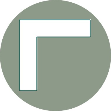 Tek bir sembol simgesinin vektör çizimi