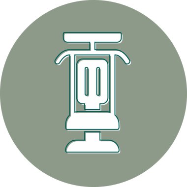 Spor makinesi modern simge, vektör illüstrasyonu