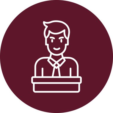 Makine simgesi, modern tasarım illüstrasyonu