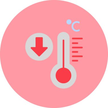 termometre simgesi vektör illüstrasyonu 