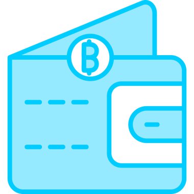 Cüzdan. Web simgesi basit illüstrasyon