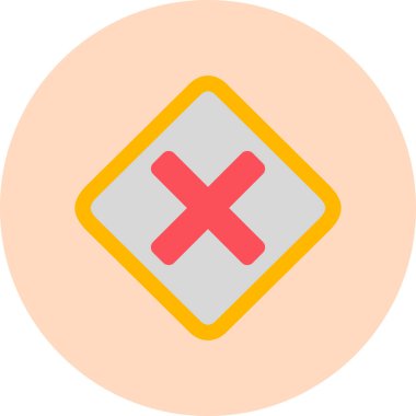 Simge vektör illüstrasyonunu iptal et