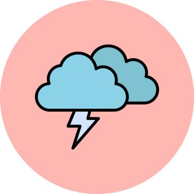 Kum fırtınası ikonu vektör çizimi